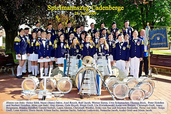 Cadenberger Spielmannszug am 28.6.09 - Foto & Copyright A. Protze, Klick vergrößert